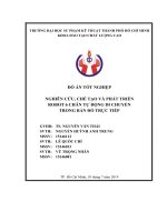 Đồ án nghiên cứu, chế tạo và phát triển robot 6 chân tự động di chuyển trong bản đồ trực tiếp 