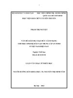 Vấn đề giáo dục đạo đức cách mạng cho học sinh hệ đào tạo trung cấp an ninh ở việt nam hiện nay 