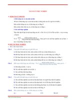 Tóm tắt lý thuyết và bài tập trắc nghiệm Xác suất thực nghiệm