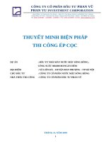 Thuyết minh BPTC ep coc