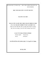Báo in với vấn đề thực hiện trách nhiệm xã hội của các doanh nghiệp ở việt nam trong hiện nay (khảo sát các tác phẩm của báo in về trách nhiệm xã hội của doanh nghiệp trên báo nhân dân, báo lao động, báo tuổi trẻ,  
