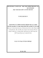Ảnh hưởng của thông tin báo chí đến việc lựa chọn trường đại học của học sinh, sinh viên tại khu vực hà nội (khảo sát 3 tờ báo báo giáo dục  thời đại, báo tuổi trẻ, kênh 14 vn; 2 trường đại học học viện báo chí và 