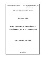 Đồ họa trong chương trình về kinh tế trên kênh vtv1, đài truyền hình việt nam 