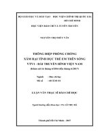 Thông điệp phòng chống xâm hại tình dục trẻ em trên sóng vtv1   đài truyền hình việt nam 