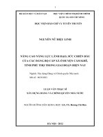Nâng cao năng lực lãnh đạo, sức chiến đấu của các đảng bộ cấp xã ở huyện cẩm khê, tỉnh phú thọ trong giai đoạn hiện nay 