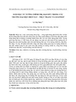 Giáo dục tư tưởng chính trị, đạo đức trong các trường đại học hiện nay – thực trạng và giải pháp