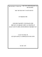 Giáo dục đạo đức cách mạng cho đội ngũ cán bộ chủ chốt các phường ở quận nam từ liêm, thành phố hà nội hiện nay 