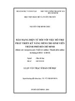 Báo mạng điện tử đối với việc hỗ trợ phát triển kỹ năng mềm cho sinh viên thành phố hồ chí minh 
