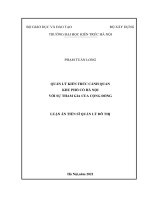Quản lý kiến trúc cảnh quan khu phố cổ hà nội với sự tham gia của cộng đồng 