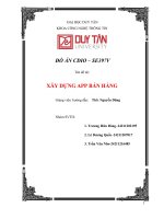đồ án CDIO – SE397V xây dựng app bán hàng 