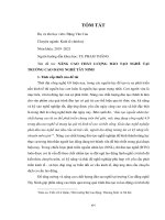 Nâng cao chất lượng đào tạo nghề tại trường cao đẳng nghề tây ninh