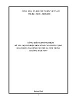 SKKN một số biện pháp nâng cao chất lượng hoạt động tạo hình cho trẻ mẫu giáo 5 6 tuổi 