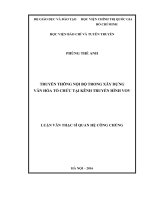 Truyền thông nội bộ trong xây dựng văn hóa tổ chức tại kênh truyền hình vov 