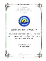 Khóa luận tốt nghiệp Quản trị kinh doanh: Hoàn thiện quy chế trả lương cho người lao động tại công ty Cổ phần Dệt may Phú Hòa An