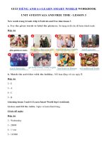 Sách bài tập tiếng Anh lớp 6 Unit 4 Lesson 3