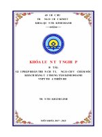 Giải pháp hoàn thiện chất lượng dịch vụ chăm sóc khách hàng tại trung tâm kinh doanh VNPT thừa thiên huế 