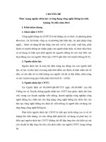 CHUYÊN ĐỀ Thực trạng nguồn nhân lực ứng dụng công nghệ thông tin tỉnh Quảng Trị