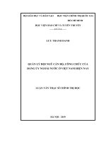 Quản lý đội ngũ cán bộ, công chức của đảng ủy ngoài nước ở việt nam hiện nay 