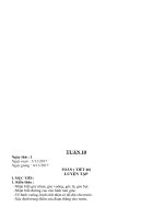 Giao an theo Tuan Lop 4 Giao an Tuan 10 Lop 4