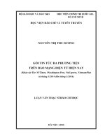 Gói tin tức đa phương tiện trên báo mạng điện tử hiện nay (khảo sát the nytimes, washington post, vnexpress, vietnamplus từ tháng 32014 – tháng 32016) 