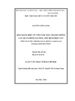 Báo mạng điện tử với cuộc đấu tranh chống các quan điểm sai trái, thù địch hiện nay (khảo sát các báo nhandan com vn, qdnd vn, vnexpress net, từ tháng 62018 đến 62019) 