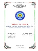 Khóa luận tốt nghiệp Quản trị kinh doanh: Nghiên cứu hoạt động bán hàng tại công ty cổ phần Viễn thông FPT – Chi nhánh Huế