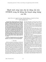Mạch tách sóng toàn chu kỳ dùng cấu trúc DTMOS trong hệ thống thu hoạch năng lượng cao tần