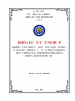 Khóa luận tốt nghiệp Marketing: Nghiên cứu các nhân tố ảnh hưởng đến quyết định sử dụng dịch vụ phóng sự cửa khách hàng tại công ty TNHH MTV truyền thông và giải trí Philip