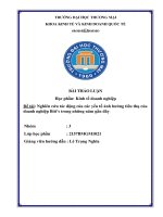 Nghiên cứu tác động của các yếu tố ảnh hưởng tiêu thụ của doanh nghiệp biti’s trong những năm gần đây