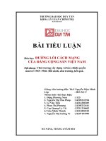 ĐƯỜNG LỐI CÁCH MẠNG CỦA ĐẢNG CỘNG SẢN VIỆT NAM nội dung chủ trương xây dựng và bảo chính quyền non trẻ 1945–1946 bối cảnh, chủ trương, kết quả  