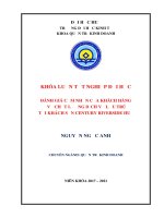 Khóa luận tốt nghiệp Quản trị kinh doanh: Đánh giá cảm nhận của khách hàng về chất lượng dịch vụ lưu trú tại khách sạn Century Riverside Huế