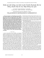 Đánh giá ảnh hưởng của kênh truyền Double Rayleigh đến hệ thống chuyển tiếp đa truy nhập không trực giao