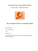 BÁO CÁO BÀI TẬP LỚN MÔN CƠ SỞ HỆ THỐNG TỰ ĐỘNG: MÔ HÌNH HÓA VÀ KHẢO SÁT CHẤT LƯỢNG, THIẾT KẾ BỘ ĐIỀU KHIỂN CỦA HỆ THỐNG TREO XE BUS