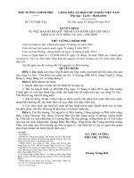 QUY TRÌNH VẬN HÀNH LIÊN HỒ CHỨA TRÊN LƯU VỰC SÔNG VU GIA - THU BỒN