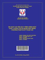 Đề xuất cải tiến quy trình kiểm soát chất lượng cho in nhãn giấy bằng phương pháp in kỹ thuật số 