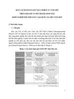 BÁO CÁO ĐÁNH GIÁ KẾT QUẢ NHIỆM VỤ NĂM 2018 TRIỂN KHAI ĐỀ ÁN HỖ TRỢ HỆ SINH THÁI KHỞI NGHIỆP ĐỔI MỚI SÁNG TẠO QUỐC GIA ĐẾN NĂM 2025