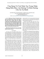 Ứng dụng trí tuệ nhân tạo trong nhận dạng biển báo, làn đường và điều hướng cho xe tự hành