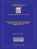 Vi mạch công suất thấp trong chế độ lưu trữ dữ liệu dùng công nghệ submicrometter 