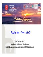 Dạy viết báo quốc tế và công bố từ a đến z