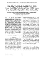 Máy thu tín hiệu điều chế CMS-OOK công suất thấp trên công nghệ SOTB 65nm ứng dụng cho mạng cảm biến không dây