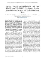 Nghiên cứu xây dựng phần mềm tính toán tần số làm việc tối ưu cho đường truyền sóng điện ly của máy vô tuyến điện sóng ngắn