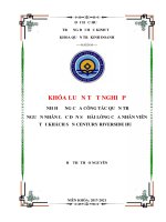Khóa luận tốt nghiệp Quản trị nhân lực: Ảnh hưởng của công tác quản trị nguồn nhân lực đến sự hài lòng của nhân viên tại Khách sạn Century Riverside Huế