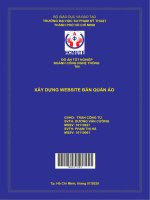 Xây dựng website bán quần áo 