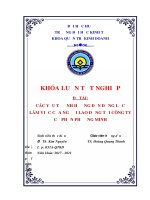 Khóa luận tốt nghiệp Quản trị kinh doanh: Các yếu tố ảnh hưởng đến động lực làm việc của người lao động tại Công ty Cổ phần Phương Minh