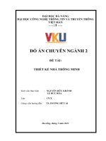ĐỒ ÁN CHUYÊN NGÀNH 2 ĐỀ TÀI: THIẾT KẾ NHÀ THÔNG MINH. TS. DƯƠNG HỮU ÁI