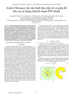 Anten Fibonaccai tái cấu hình theo tần số và giản đồ bức xạ sử dụng chuyển mạch PIN diode