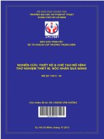 Nghiên cứu, thiết kế và chế tạo mô hình thử nghiệm thiết bị bóc nhân quả bàng 