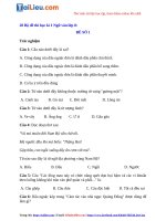 20 Bộ đề thi học kì 1 Ngữ văn lớp 8