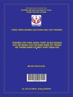 Nghiên cứu ứng dụng thiết bị bù ngang SVC nâng cao ổn định điện áp trong hệ thống điện có máy phát điện gió 