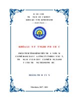 Khóa luận tốt nghiệp Quản trị kinh doanh: Phân tích tình hình tiêu thụ sản phẩm cà phê rang xay của Công ty TNHH Sản Xuất, Thương mại và Dịch vụ Cà phê Đồng Xanh - Greenfields